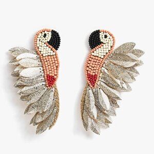 Peachy Parrot Earrings